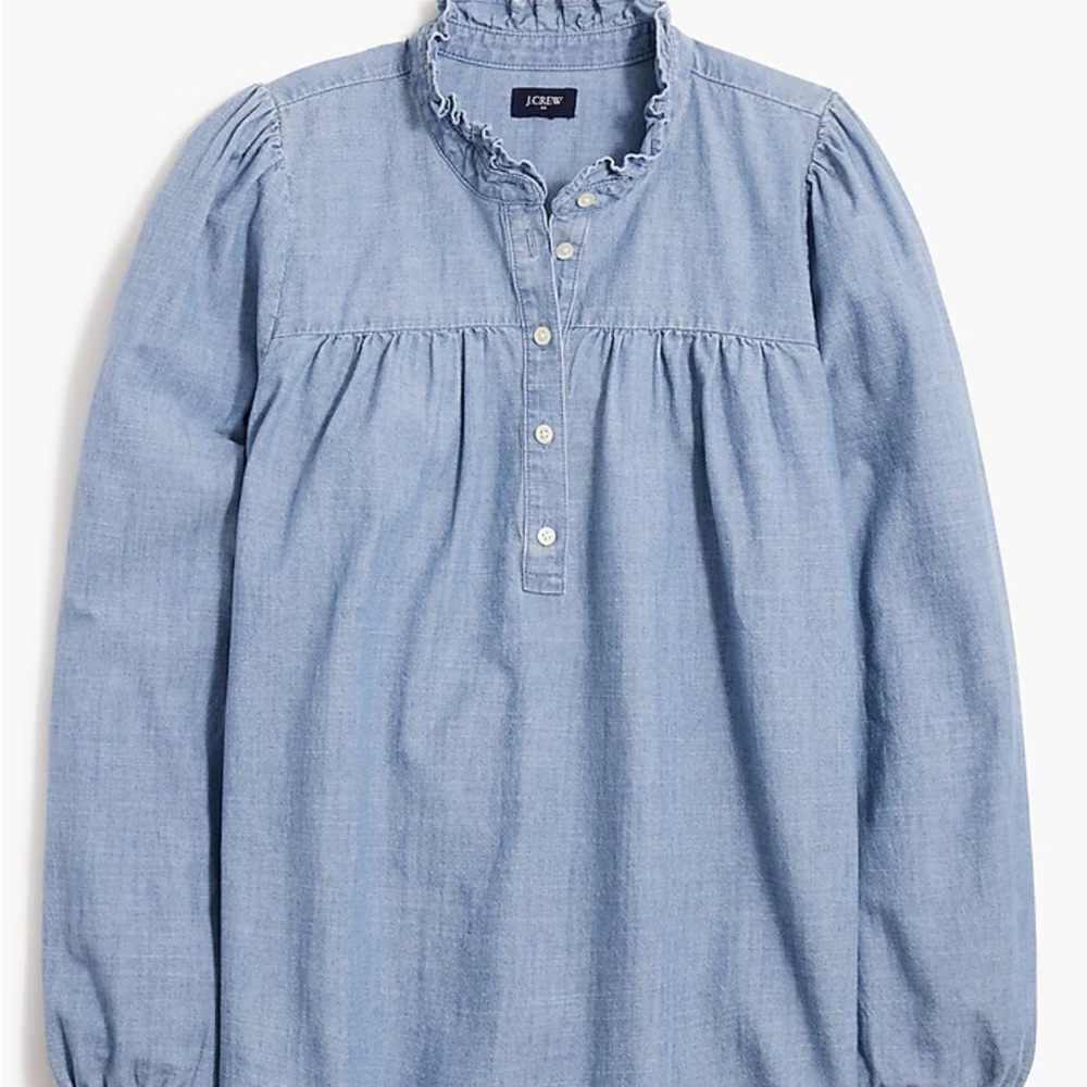 J.Crew Light Blue Long Sleeve Blouse